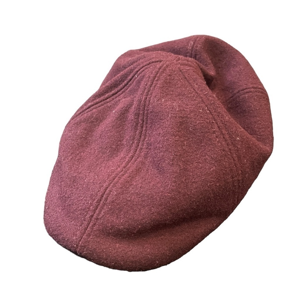 Maroon Flat Cap